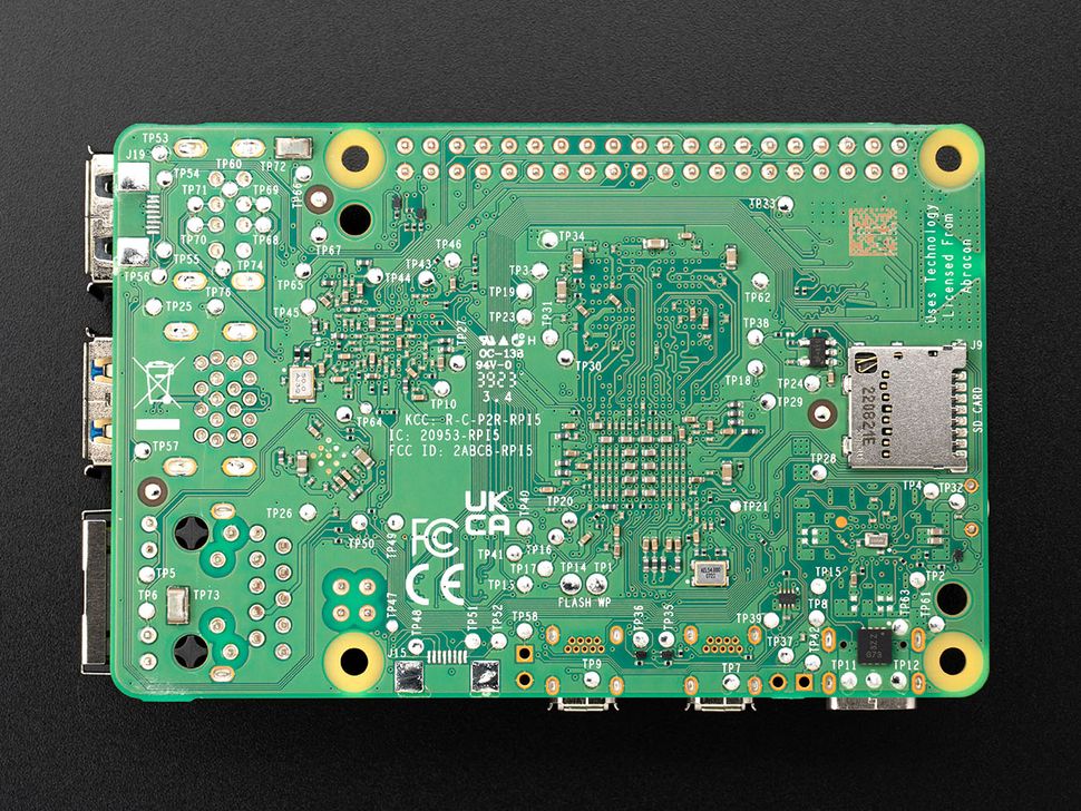 Raspberry Pi 5 Computer Back
