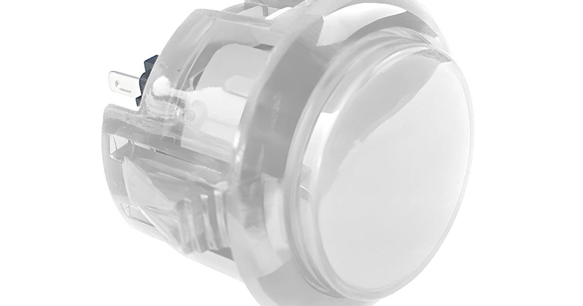 30mm Round Translucent Arcade Push Button | Thingbits Electronics