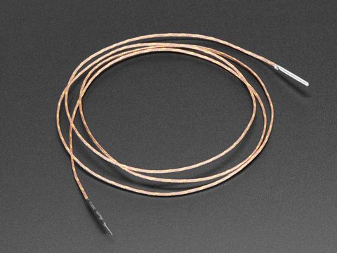 Type-K Thermocouple with Glass Braid and Stainless Steel Tip