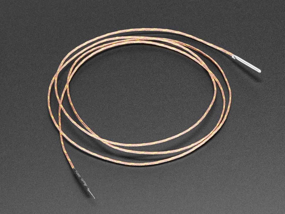 Image for Type-K Thermocouple - Glass Braid Insulated Steel Tip