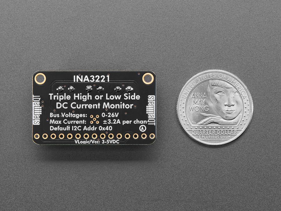 Image for Adafruit INA3221 Triple 26V ±3.2A DC Power Monitor - STEMMA QT/Qwiic