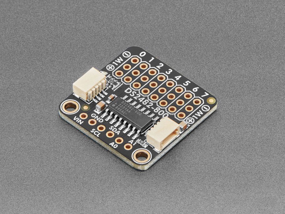 Image for Adafruit DS2482S-800 8-Channel I2C to 1-Wire Adapter - STEMMA QT/Qwiic