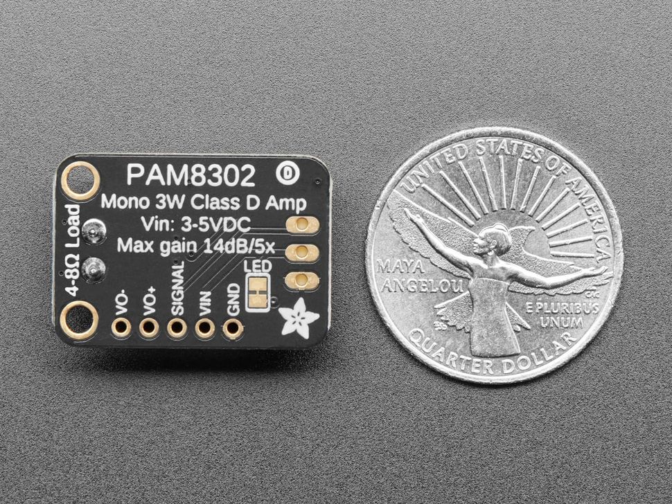 Image for Adafruit PAM8302 STEMMA Mono 2.5W Class D Audio Amplifier