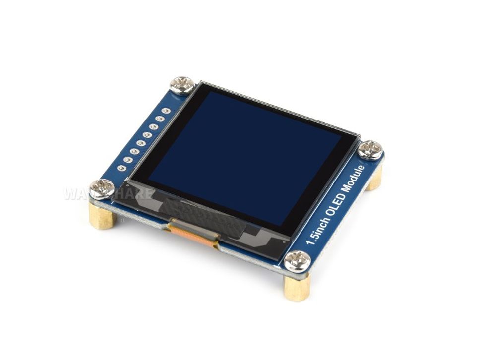 1.5inch OLED display Module, 128x128 pixels, 16 gray scale, SPI/I2C interface
