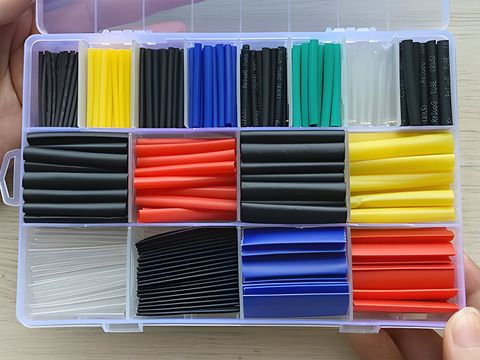 Multicolor Heat Shrink Tubing Assortment Pack - 580 Pcs