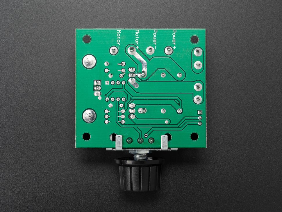 12V to 40V 10A DC Motor PWM Speed Controller Switch Bottom View