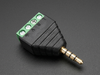 3.5mm 4-Pole Audio Plug Terminal Block