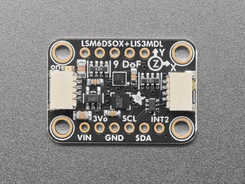 Adafruit LSM6DSOX + LIS3MDL 9-DoF Precision IMU Sensor with STEMMA QT/Qwiic