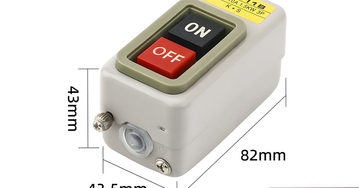 3 Phase AC Voltage ON/OFF Push Button Switch | Thingbits Electronics