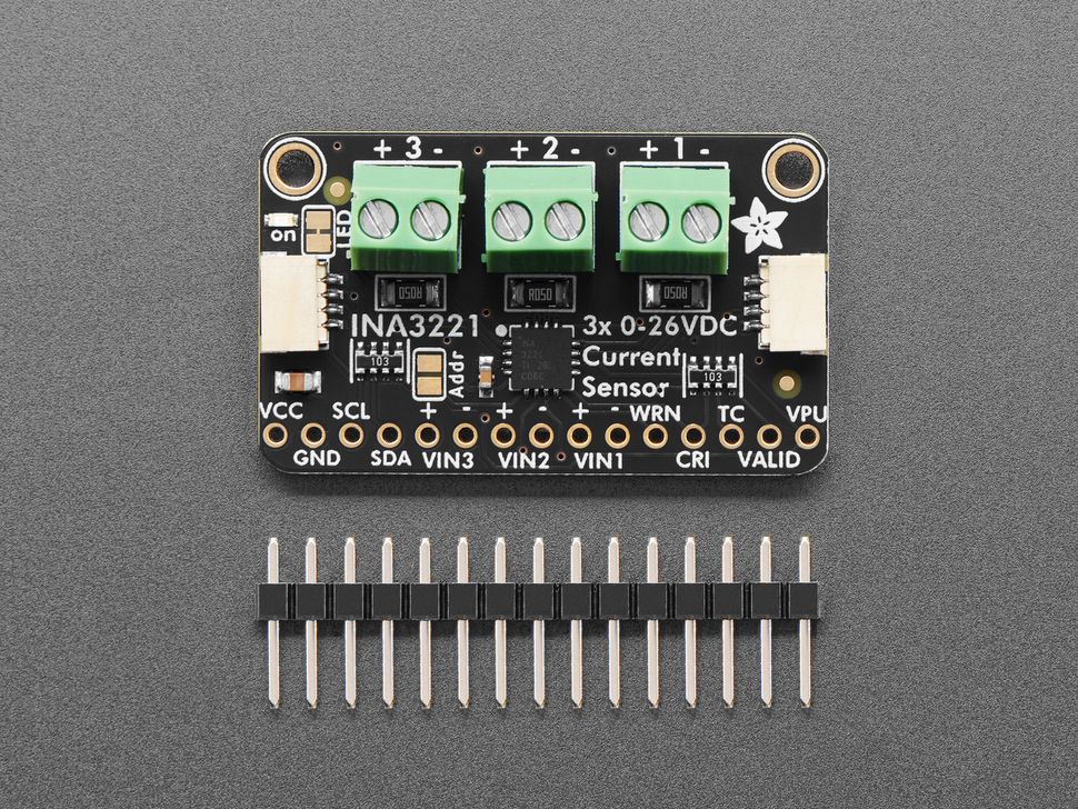 Image for Adafruit INA3221 Triple 26V ±3.2A DC Power Monitor - STEMMA QT/Qwiic