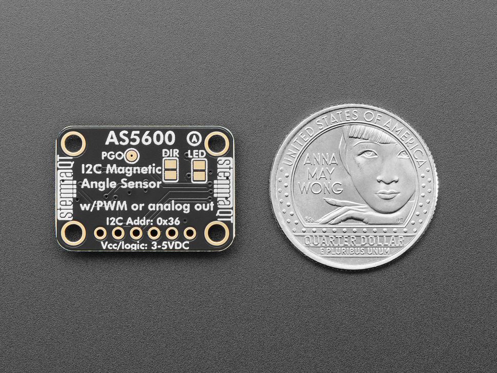 Image for Adafruit AS5600 Magnetic Rotary Encoder Angle Sensor - STEMMA QT