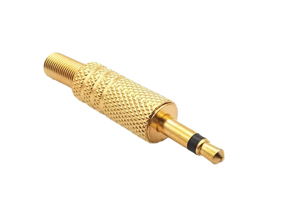 Gold Plated 3.5mm 2-Pole (TS) Mono Audio Plug
