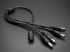 4-Way 2.1mm DC Barrel Jack to Plug Splitter - Image 1