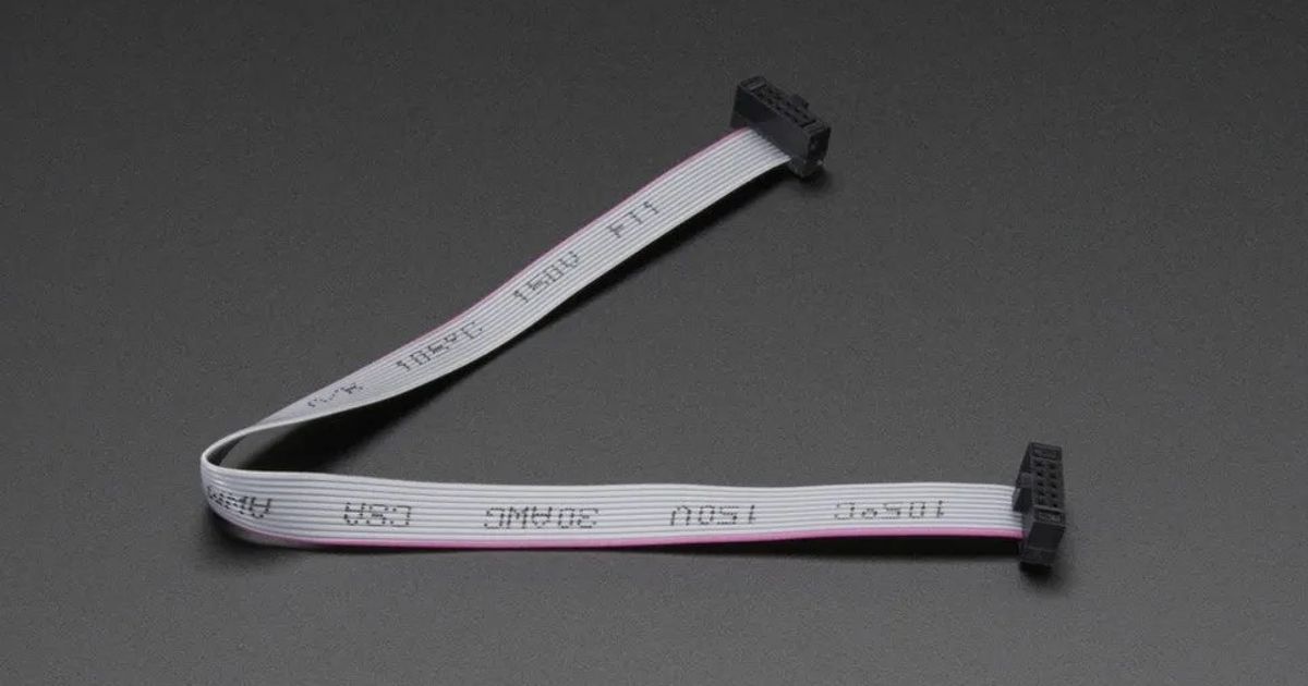 10-pin 2x5 Socket-Socket 1.27mm IDC (SWD) Cable - 150mm long ...