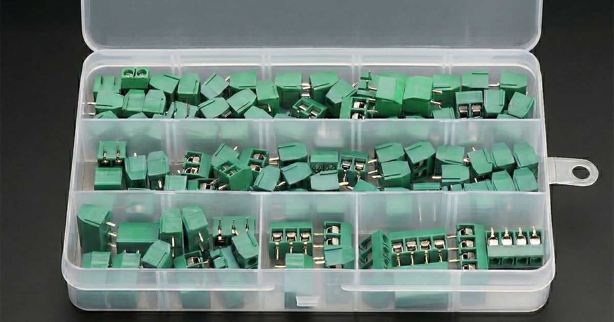 5.08mm PCB Screw Terminal Block Connector Assortment Kit - 2, 3 & 4 Pin ...