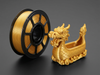 Premium PLA+ Silk Dark Gold Filament for 3D Printers