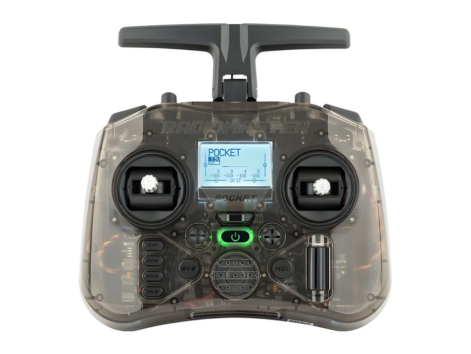 RadioMaster Pocket Radio Controller (M2) Charcoal Front