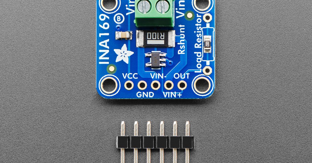 Adafruit INA169 Analog DC Current Sensor Breakout - 60V 5A Max ...