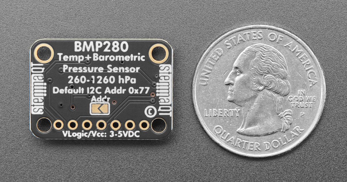 Adafruit BMP280 Barometric Pressure & Altitude Sensor - STEMMA QT ...