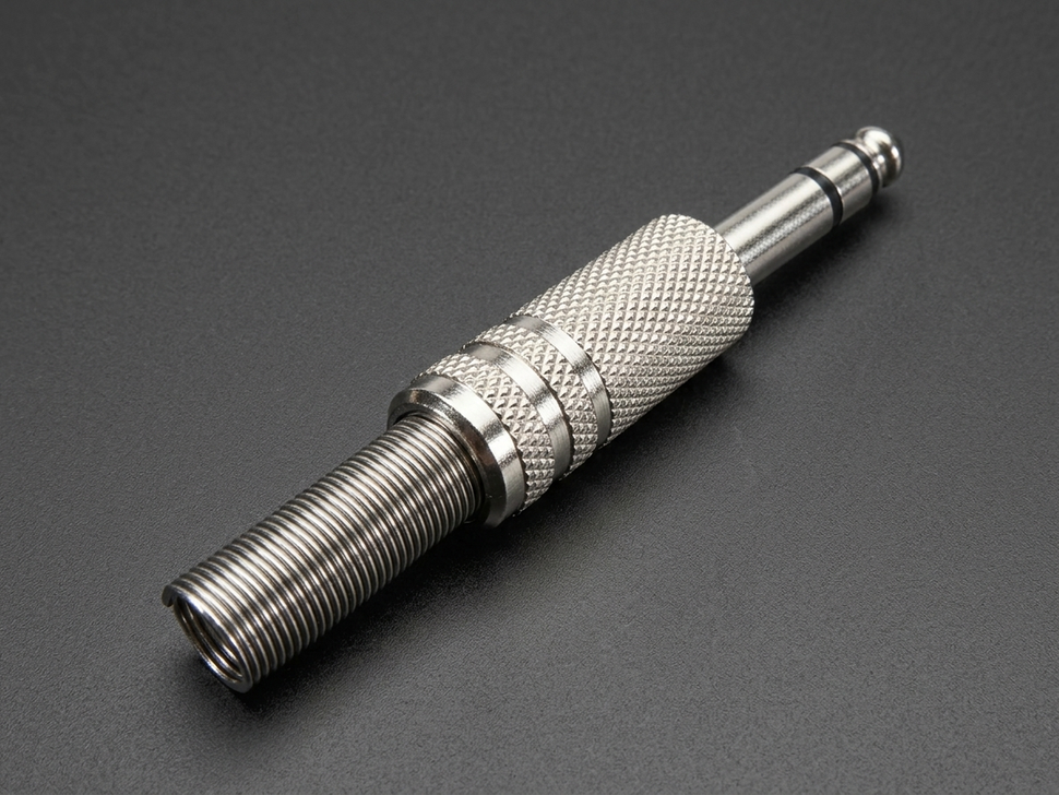 6.35mm 3-Pole (TRS) Stereo Audio Plug - Back