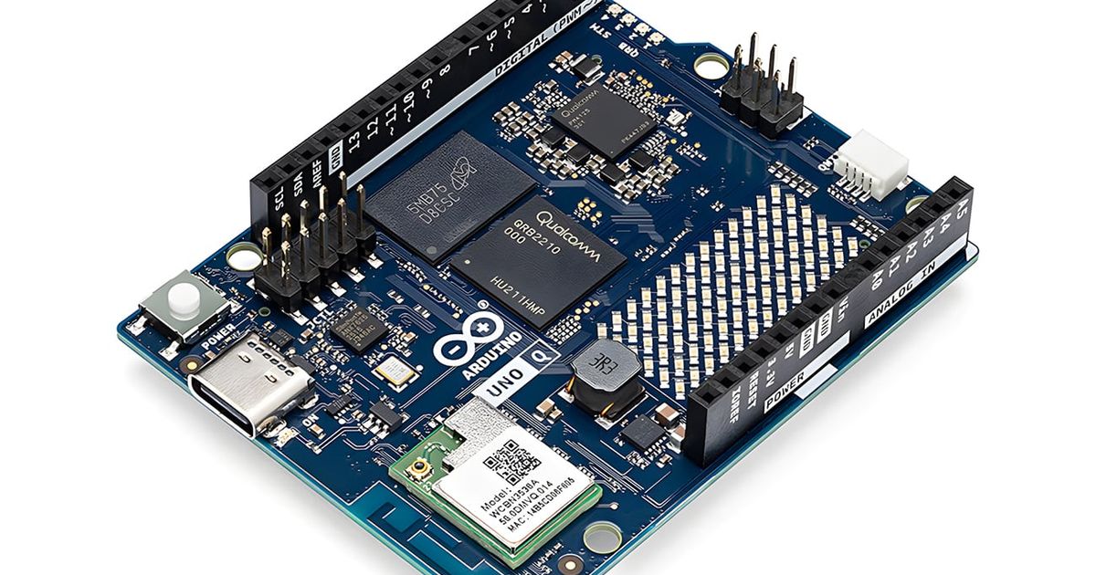 Arduino UNO Q Development Board with Qualcomm QRB2210 Processor ...