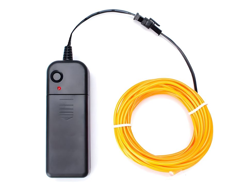 Yellow Electroluminescent EL Wire - 3m
