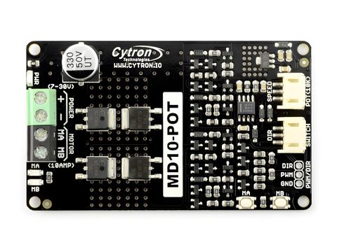 Cytron MD10-POT 7-30V 10A DC Motor Driver with Potentiometer & Switch Control 