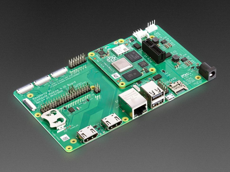 Compute Module 4 IO Board Angled