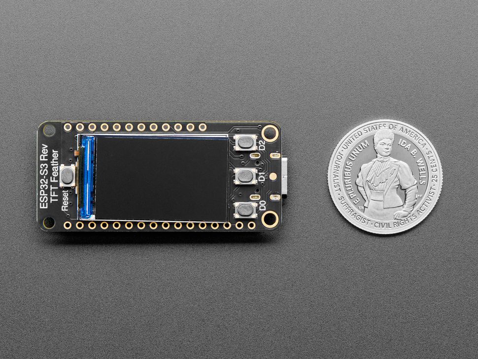 Image for Adafruit ESP32-S3 Reverse TFT Board - w.FL Antenna