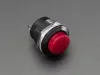 6mm Panel Mount Momentary Push Button - Burgundy