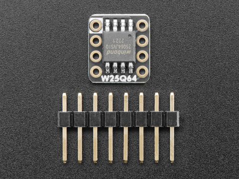 Adafruit QSPI DIP Breakout Board with W25Q64 64Mbit 8MB Flash