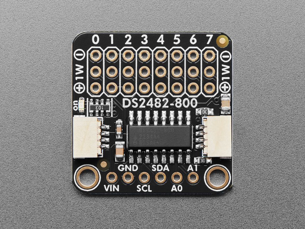 Image for Adafruit DS2482S-800 8-Channel I2C to 1-Wire Adapter - STEMMA QT/Qwiic