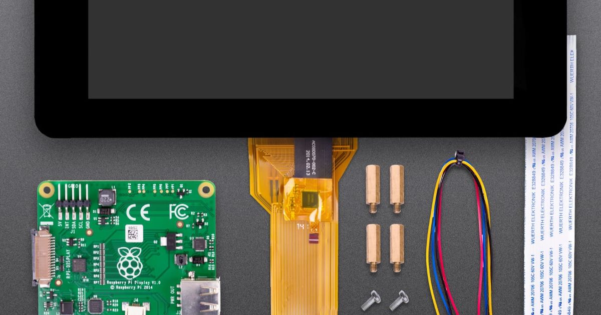 Raspberry Pi 7 inch Official Capacitive Touchscreen Display | Thingbits ...
