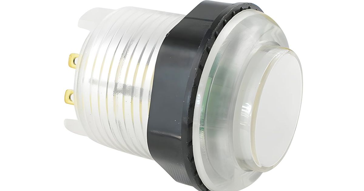 28mm Round Translucent illuminated Arcade Push Button with Light ...