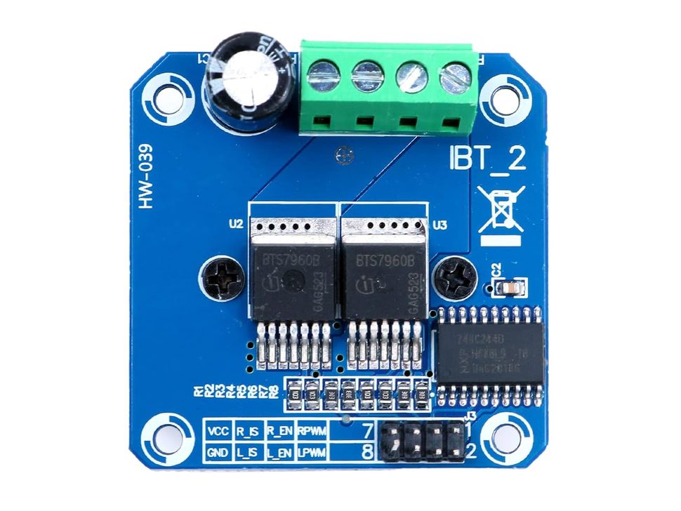 BTS7960 43A H-Bridge Motor Driver Top Side