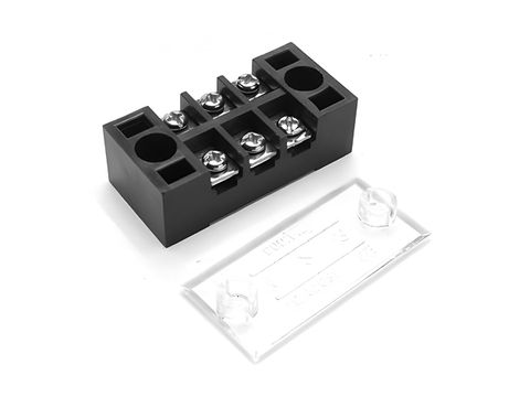 600V Barrier Screw Terminal Block Strip with Lid