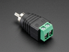 RCA Male Plug with Terminal Block - Back Side