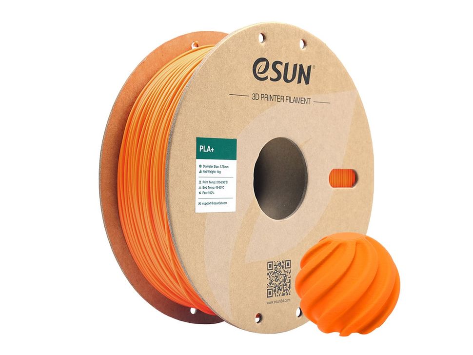 eSUN PLA+ 1.75mm 3D Printer Orange Filament