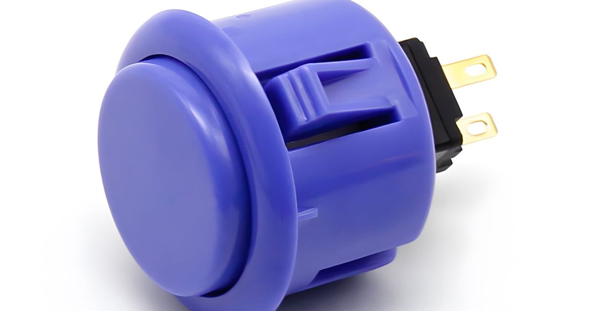 30mm Round Arcade Push Button | Thingbits Electronics