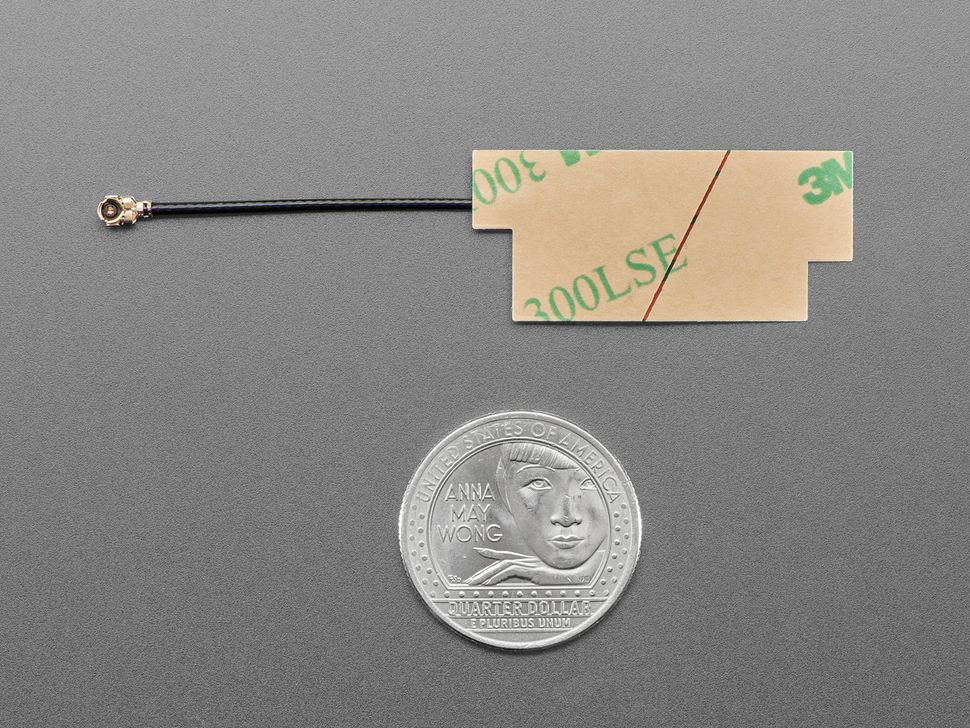 Image for Slim Sticker GSM Cellular Quad-Band Antenna - 3dBi uFL