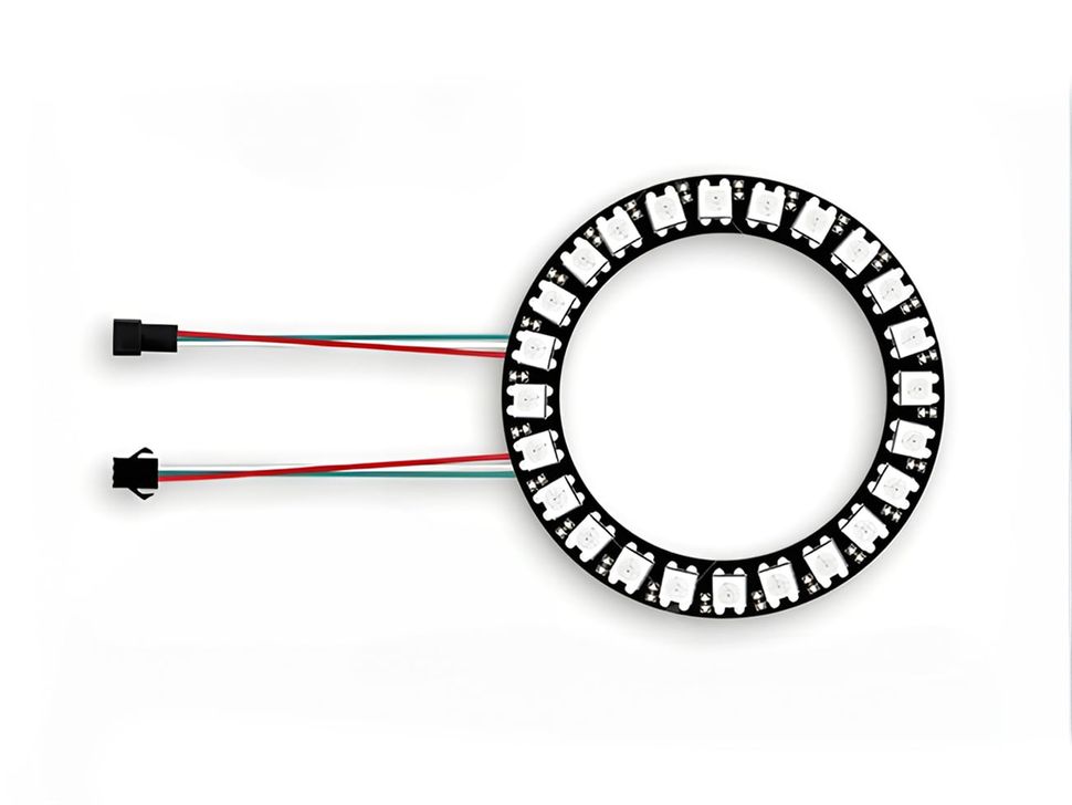 24 WS2812B 5050 RGB LED Ring with Wire