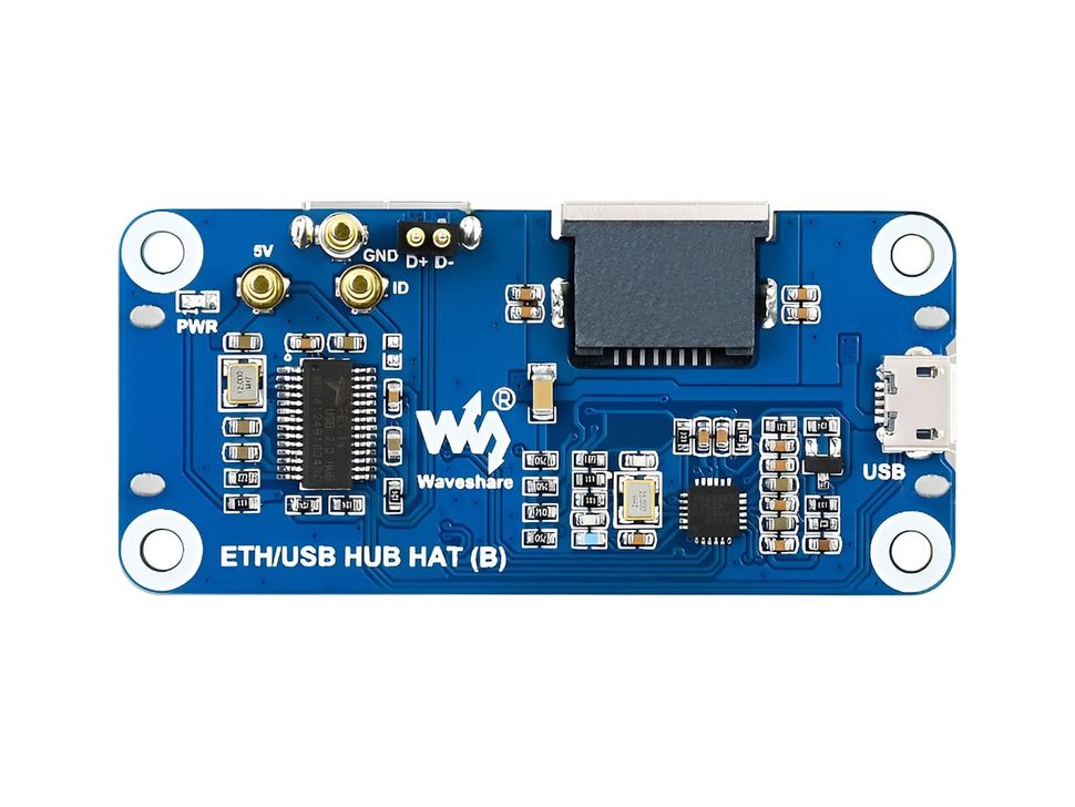 Ethernet with 3x USB HUB HAT (B) Top