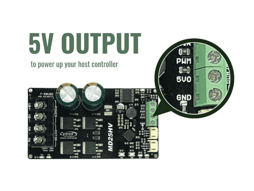 Image for Cytron MD25HV High-Voltage DC Motor Driver - 25A, 7V to 58V