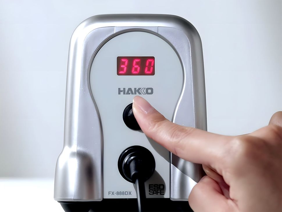 Set Temperature in Hakko FX-888DX Soldering Station