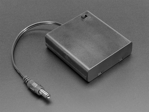 4 x AA Battery Holder Box with Switch and 2.1mm Plug