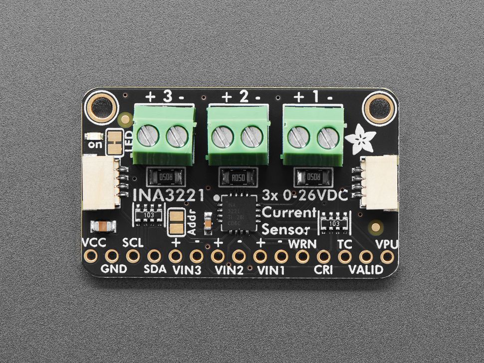 Image for Adafruit INA3221 Triple 26V ±3.2A DC Power Monitor - STEMMA QT/Qwiic