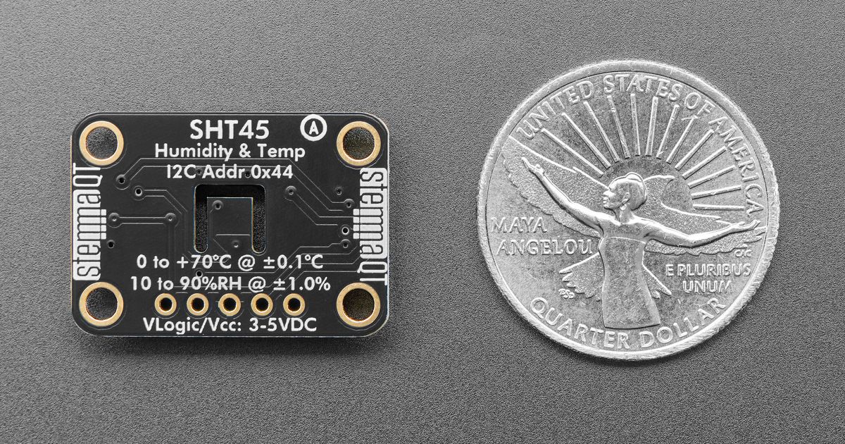 Adafruit SHT45 Sensirion Precision Temp Humidity Sensor PTFE - STEMMA ...
