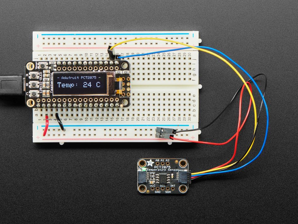 Image for Adafruit PCT2075 I2C Temperature Sensor Breakout - STEMMA QT/Qwiic