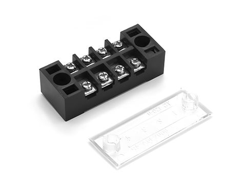 600V Barrier Screw Terminal Block Strip with Lid