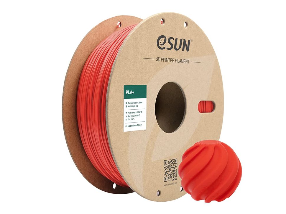 eSUN PLA+ 1.75mm 3D Printer Red Filament